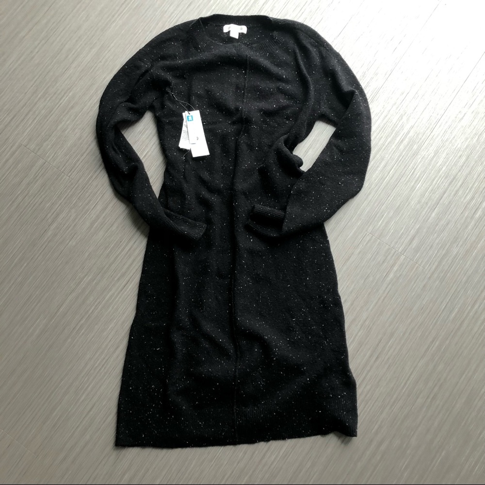 🆕 NWT BLACK SPECKLED MIDI SWEATER DRESS